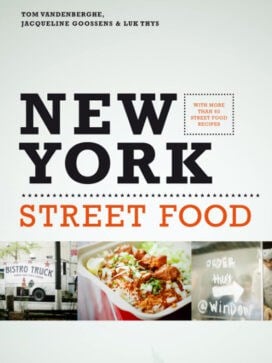 Adam Sobel's take on the cover of new york street food.